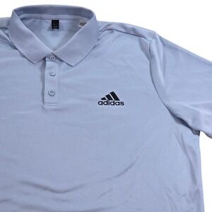 Adidas Designed to Move Polo Shirt Golf Light Blue‎ Mens XL